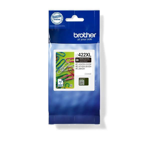 BROTHER LC422XLBK CARTUCCIA INKJET BLACK XL PER MFCJ5340DW MFCJ5740DW MFCJ6540DW MFCJ6940DW 3.000 PAGINE